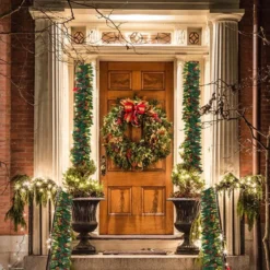 100 LED Prelit Artificial Christmas Garland 9ft 10 100 LED Prelit Artificial Christmas Garland 9ft -Holiday Discount Store Artificial Garland with100 LED Lights amp Decorations 9ft 6 result 600x600 1