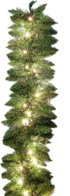 Pre Lit Christmas Garland 9ft -Holiday Discount Store Artificial Holiday Garland with 50 Lights 9 ft 3 result
