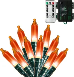 50-Count Orange LED Halloween String Lights 17.3 Ft -Holiday Discount Store Battery Powered Orange amp Purple LED String Lights 17.3ft 2 result 600x625 1