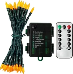 50-Count Orange LED Halloween String Lights 17.3 Ft -Holiday Discount Store Battery Powered Orange amp Purple LED String Lights 17.3ft 3 result 600x607 1