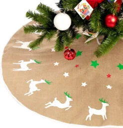 Reindeer Christmas Tree Skirt 48in