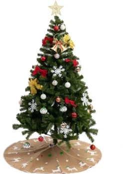 Reindeer Christmas Tree Skirt 48in -Holiday Discount Store Burlap Reindeer Tree Skirt 48in 4 result 600x842 1