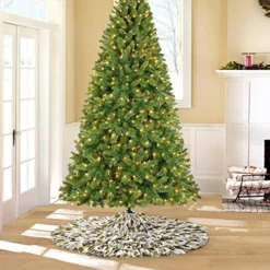 Ruffle Trim Burlap Christmas Tree Skirt 48in 8 Ruffle Trim Burlap Christmas Tree Skirt 48in -Holiday Discount Store Christmas Burlap Ruffle Trim Tree Skirt 4 result