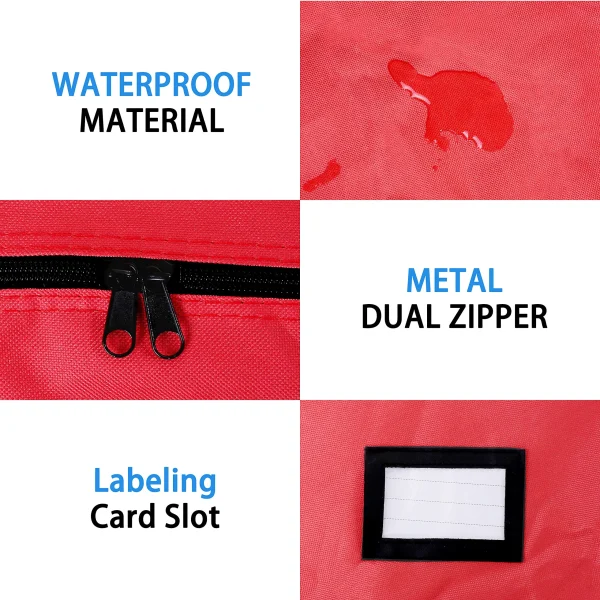 Red Christmas Tree Storage Bag 65in 2 Red Christmas Tree Storage Bag 65in - Image 2