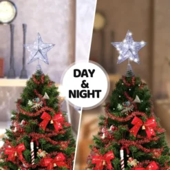 Christmas Glittery Silver Light Up Star Tree Topper -Holiday Discount Store Christmas Tree Toppers Glittery Silver Star Tree Topper Lighted with White LED Lights 6 result 600x600 1