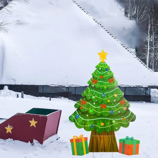 Christmas Tree Design Outdoor Yard Signs 22in 2 Christmas Tree Design Outdoor Yard Signs 22in - Image 2