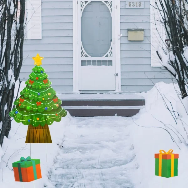Christmas Tree Design Outdoor Yard Signs 22in 6 Christmas Tree Design Outdoor Yard Signs 22in - Image 6