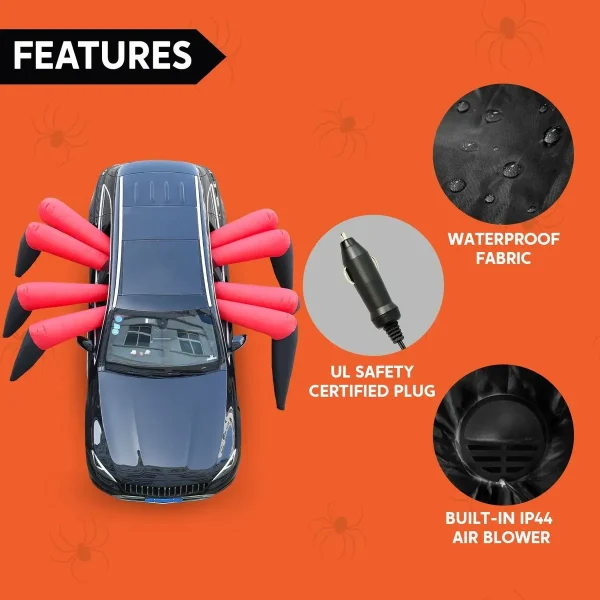 9.5ft Spider Legs Trunk Or Treat Halloween Inflatable 6 9.5ft Spider Legs Trunk Or Treat Halloween Inflatable - Image 6