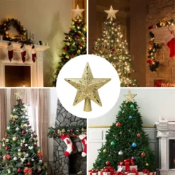 Gold LED Star Christmas Tree Topper 9 Gold LED Star Christmas Tree Topper -Holiday Discount Store Gold Star Tree Topper with Rainbow Projector Lights 5 result 600x600 1