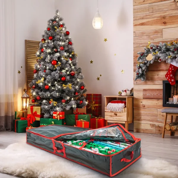Green Christmas Gift Wrap Storage Box 40in 4 Green Christmas Gift Wrap Storage Box 40in - Image 4