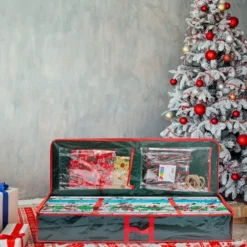 Green Christmas Gift Wrap Storage Box 40in 10 Green Christmas Gift Wrap Storage Box 40in -Holiday Discount Store Green Christmas Gift Wrap Storage Box 40in 5 1 600x600 1