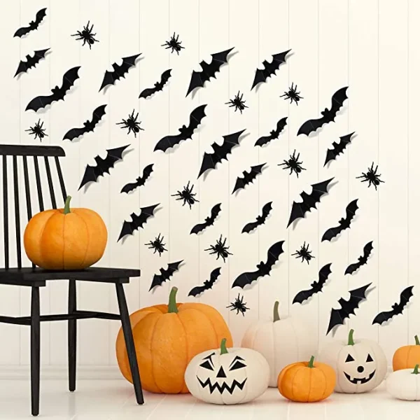 84pcs Halloween Wall Decal Stickers Decoration 1 84pcs Halloween Wall Decal Stickers Decoration