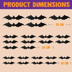 Halloween Decorating Set With Bat Stickers, Spider & Crows -Holiday Discount Store Halloween Decorating Set with Bat Stickers Spider Crows 6 result 600x600 1