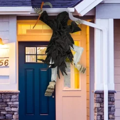 Halloween Wall Climber Grim Reaper Decoration 37.5in