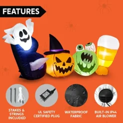 6ft Inflatable LED Halloween Boo Words -Holiday Discount Store Halloween Inflatable Boo Words 6ft 6 600x600 1