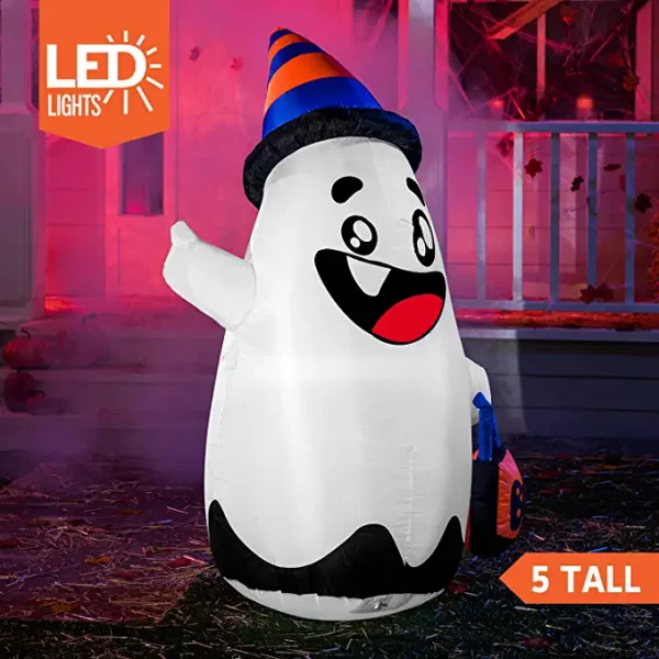 5ft Inflatable LED Halloween Wicked Ghost Decoration 2 5ft Inflatable LED Halloween Wicked Ghost Decoration - Image 2