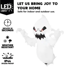 3.5ft Light Up Inflatable Ghost Flying Out From Window -Holiday Discount Store Halloween Inflatable Window Crasher Ghost 3.5 ft 1 600x633 1