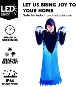 8ft Jumbo Spooky Warlock Inflatable -Holiday Discount Store Halloween Spooky Warlock Inflatable 8ft 1 600x690 1