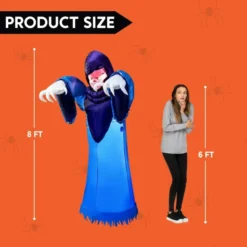 8ft Jumbo Spooky Warlock Inflatable -Holiday Discount Store Halloween Spooky Warlock Inflatable 8ft 3 600x600 1