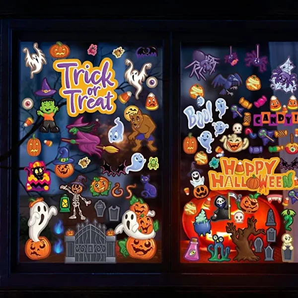 Halloween Sticker Window Decorations 6 Halloween Sticker Window Decorations - Image 6