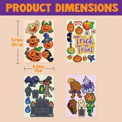 Halloween Sticker Window Decorations 10 Halloween Sticker Window Decorations -Holiday Discount Store Halloween Window Clings Trick or Treats 3 600x600 1