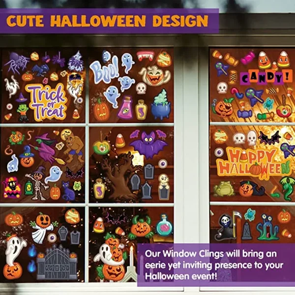 Halloween Sticker Window Decorations 2 Halloween Sticker Window Decorations - Image 2