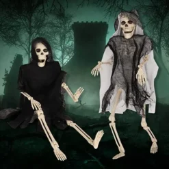 2Pcs Hanging Grim Reaper 16in -Holiday Discount Store Hanging Grim Reaper 7 600x600 1
