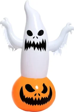 4.5ft Inflatable Ghost On Pumpkin Tumbler Decoration -Holiday Discount Store Inflatable Ghost on Pumpkin Tumbler Decoration 4.5ft 3 result 600x906 1