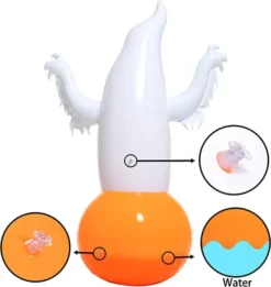 4.5ft Inflatable Ghost On Pumpkin Tumbler Decoration -Holiday Discount Store Inflatable Ghost on Pumpkin Tumbler Decoration 4.5ft 6 result 600x635 1