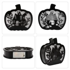 Lighted Pumpkin Shadow Box (Haunted House) -Holiday Discount Store Lighted Pumpkin Shadow Box Haunted House 4 result 600x600 1