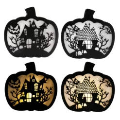 Lighted Pumpkin Shadow Box (Haunted House) -Holiday Discount Store Lighted Pumpkin Shadow Box Haunted House 6 result 600x600 1