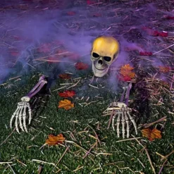 3Pcs Lighted Skull And Skeleton Arms Stakes (Warm Light) -Holiday Discount Store Lighted Skull and Skeleton Arms Stakes Warm Light 3 Pcs 2 600x600 1