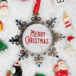 Snowflake Christmas Photo Ornaments Decoration -Holiday Discount Store Photo Frame Family Ornaments 5 result 600x600 1