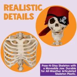 Posable Skeleton Halloween Decoration 5ft -Holiday Discount Store Posable Skeleton Halloween Decoration 5ft 4 result 600x600 1
