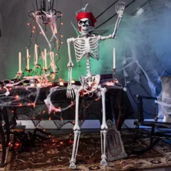 Posable Skeleton Halloween Decoration 5ft
