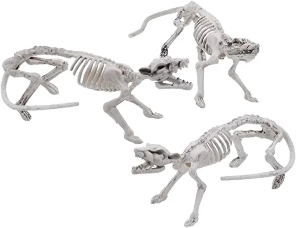 3pcs Posable Plastic Rat Skeleton Decoration 14in 2 3pcs Posable Plastic Rat Skeleton Decoration 14in - Image 2