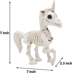 2pcs Posable Plastic Unicorn Skeleton Decoration 7in 11 2pcs Posable Plastic Unicorn Skeleton Decoration 7in -Holiday Discount Store Pose N Stay Unicorn Skeleton Plastic Figurine 1 600x609 1