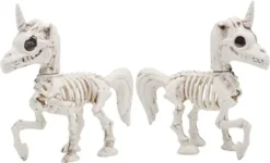 2pcs Posable Plastic Unicorn Skeleton Decoration 7in 10 2pcs Posable Plastic Unicorn Skeleton Decoration 7in -Holiday Discount Store Pose N Stay Unicorn Skeleton Plastic Figurine 2 600x364 1