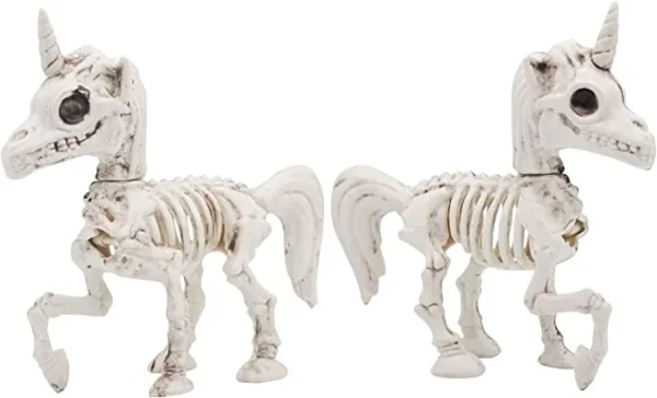 2pcs Posable Plastic Unicorn Skeleton Decoration 7in 5 2pcs Posable Plastic Unicorn Skeleton Decoration 7in - Image 5