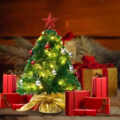 50 LED Pre Lit Tabletop Christmas Tree 23in