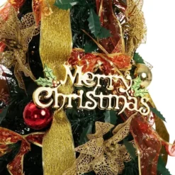 6ft Push Bubble Up Christmas Tree With Lights And Decorations -Holiday Discount Store Pull Up Christmas Tree with Accessories 6ft 3 600x600 1