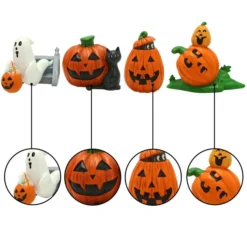 Pumpkin Miniature Figurine Decorations, 5 Pcs -Holiday Discount Store Pumpkin Miniature Figurine Decorations 5 Pcs 6 result 600x600 1