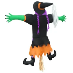 Purple Crashing Witch Into Tree Halloween Decoration -Holiday Discount Store Purple Crashing Witch Into Tree Halloween Decoration 1 600x600 1