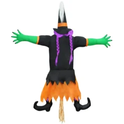 Purple Crashing Witch Into Tree Halloween Decoration -Holiday Discount Store Purple Crashing Witch Into Tree Halloween Decoration 2 600x600 1