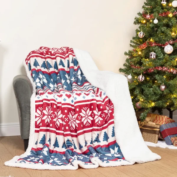 Twin Size Cozy Fleece Christmas Throw Blanket 1 Twin Size Cozy Fleece Christmas Throw Blanket