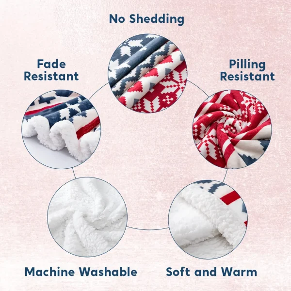 Twin Size Cozy Fleece Christmas Throw Blanket 3 Twin Size Cozy Fleece Christmas Throw Blanket - Image 3