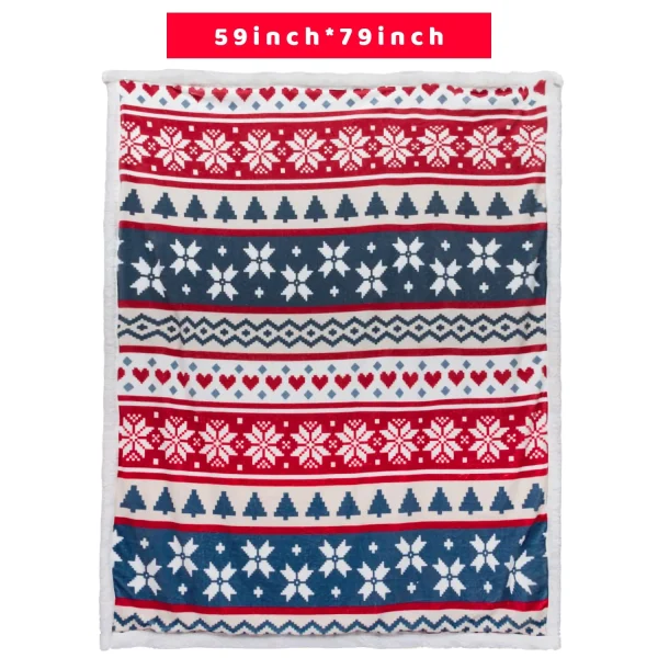 Twin Size Cozy Fleece Christmas Throw Blanket 6 Twin Size Cozy Fleece Christmas Throw Blanket - Image 6