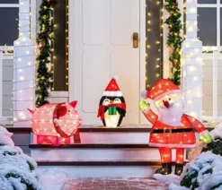 80 LED Tinsel Pig Outdoor Yard Lights 21in 11 80 LED Tinsel Pig Outdoor Yard Lights 21in -Holiday Discount Store Tinsel Pig LED Yard Light 21in 4 600x514 1