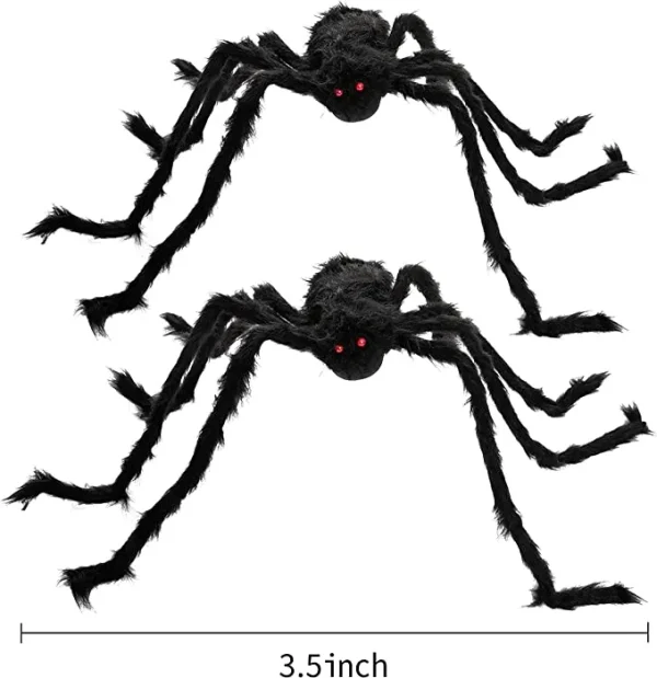 4Pcs Triangle/Round Spider Webs And Spiders 3 4Pcs Triangle/Round Spider Webs And Spiders - Image 3