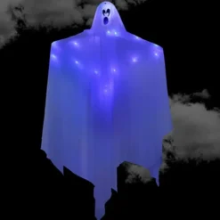 White Hanging Ghosts With Blue LED Light 47in 7 White Hanging Ghosts With Blue LED Light 47in -Holiday Discount Store White Hanging Ghosts with Blue LED Light 1 600x600 1